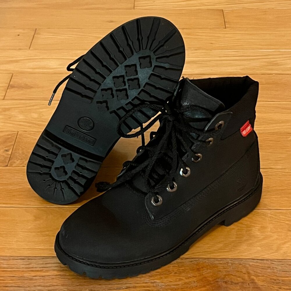 Timberland 6 Inch Premium Boots Black US7 Women/US5.5 Men